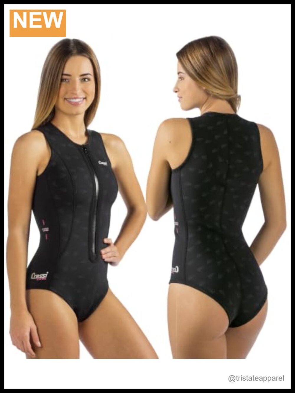 2mm Neoprene Short Wetsuit One Piece Front Zip Swim Snorkel